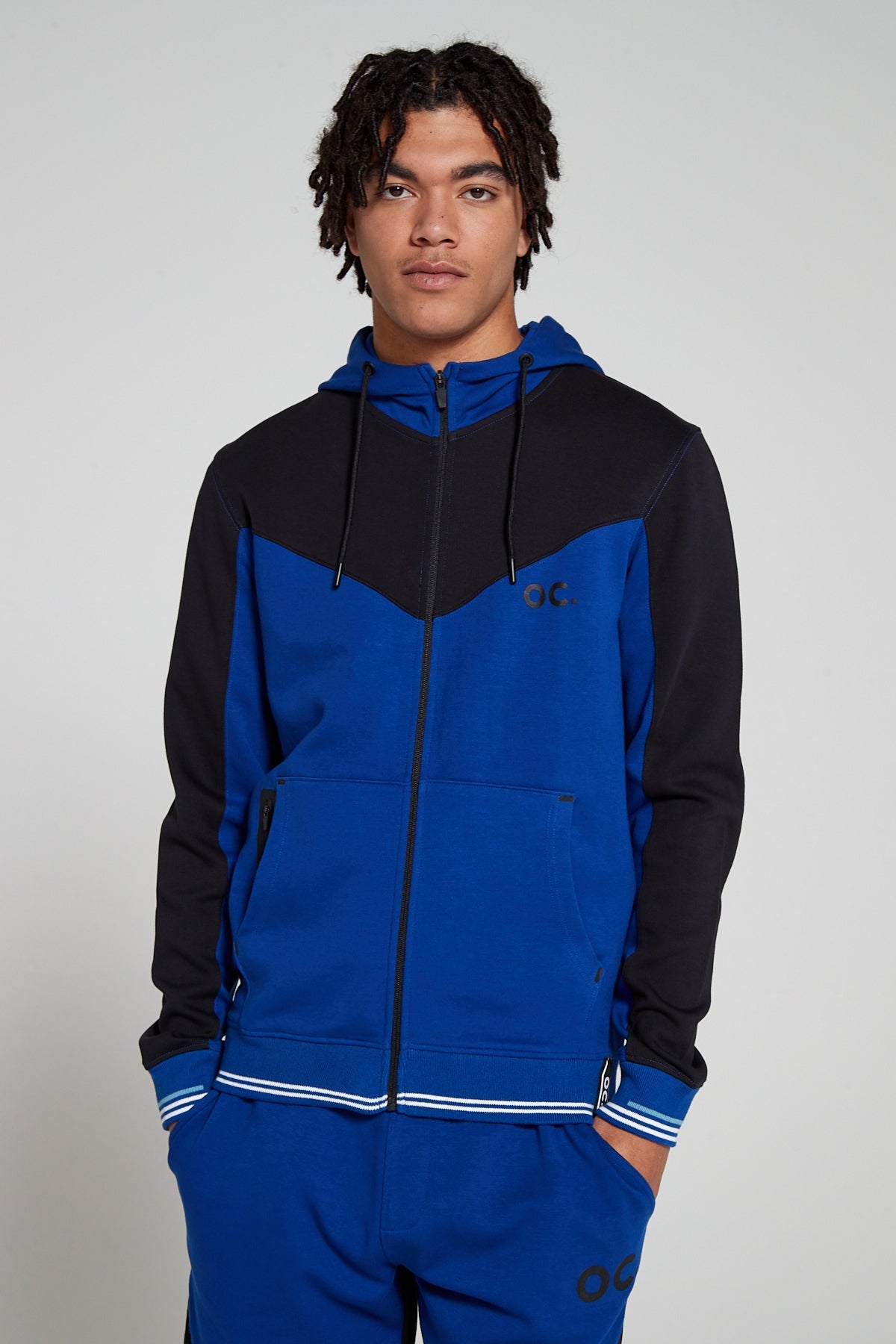 Track 2.0 Retro Zip Hoodie - Olympic Blue