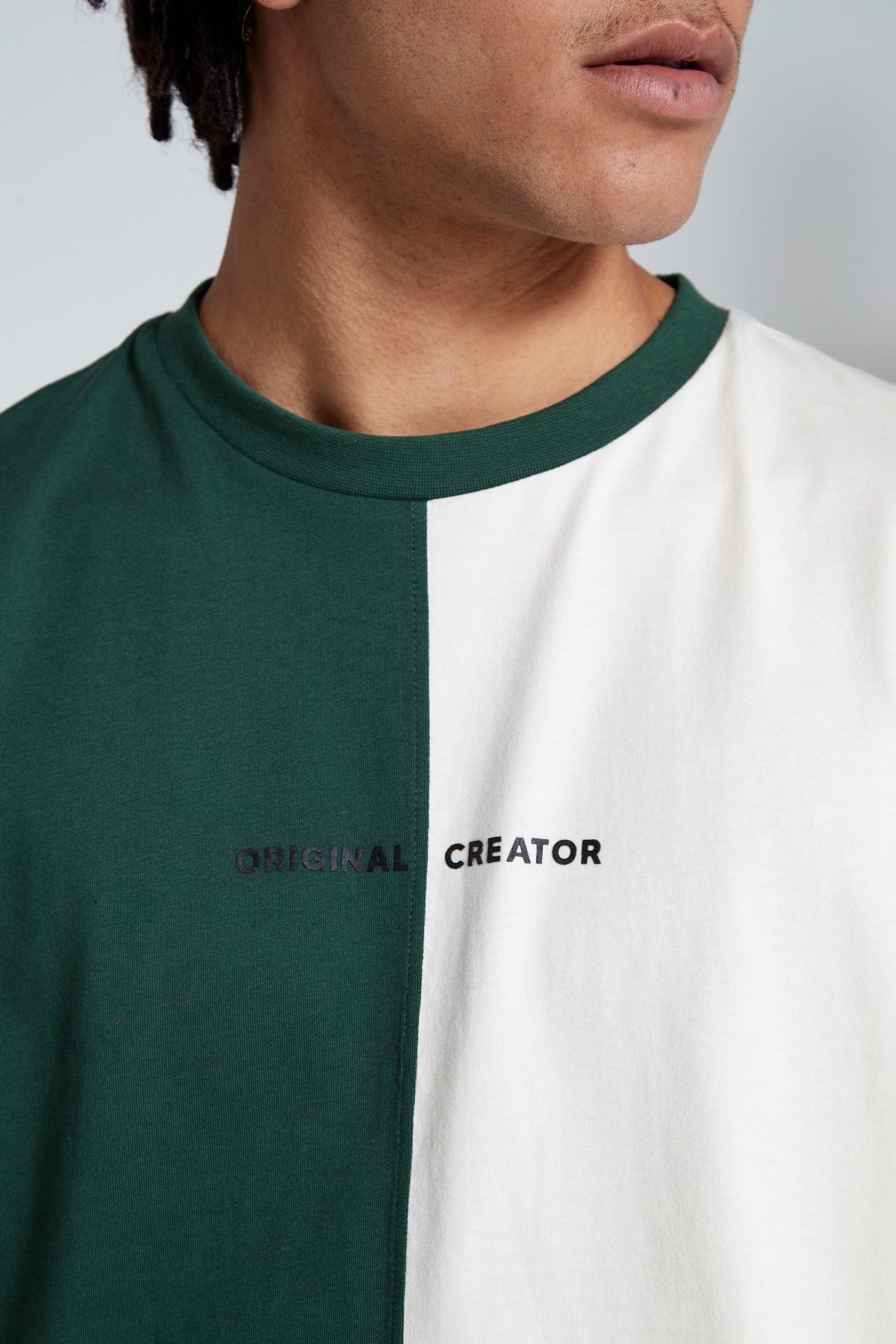 Track 2.0 Vertical Block Colour T-Shirt - Varsity Green