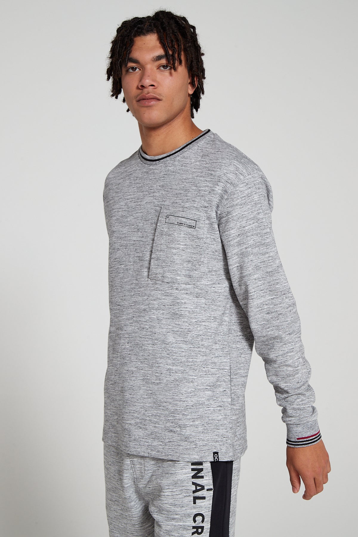 Track 2.0 Zip Pocket Long Sleeve T-Shirt - Granite Grey