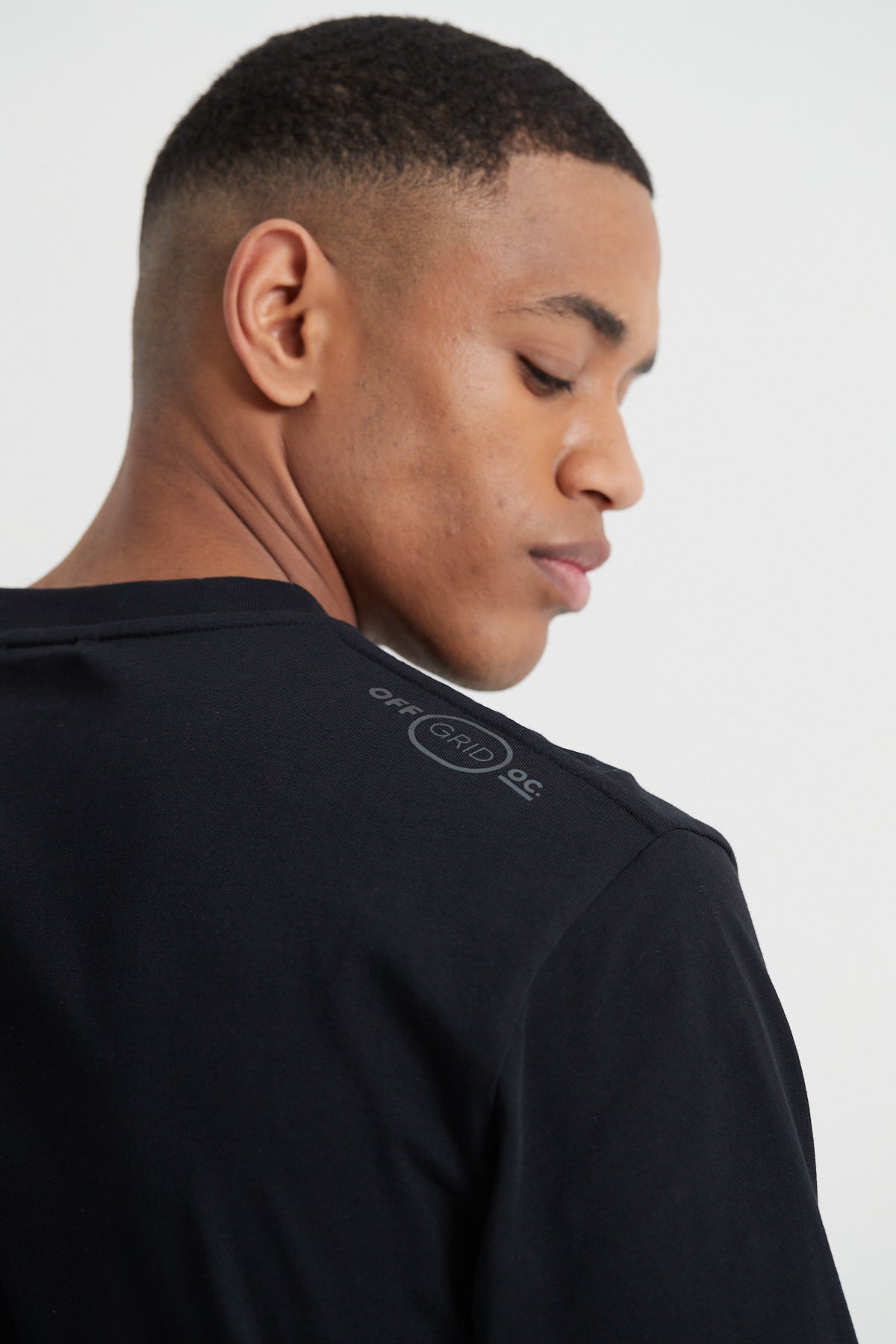 Cargo Zip Long Sleeve T-shirt - Jet Black