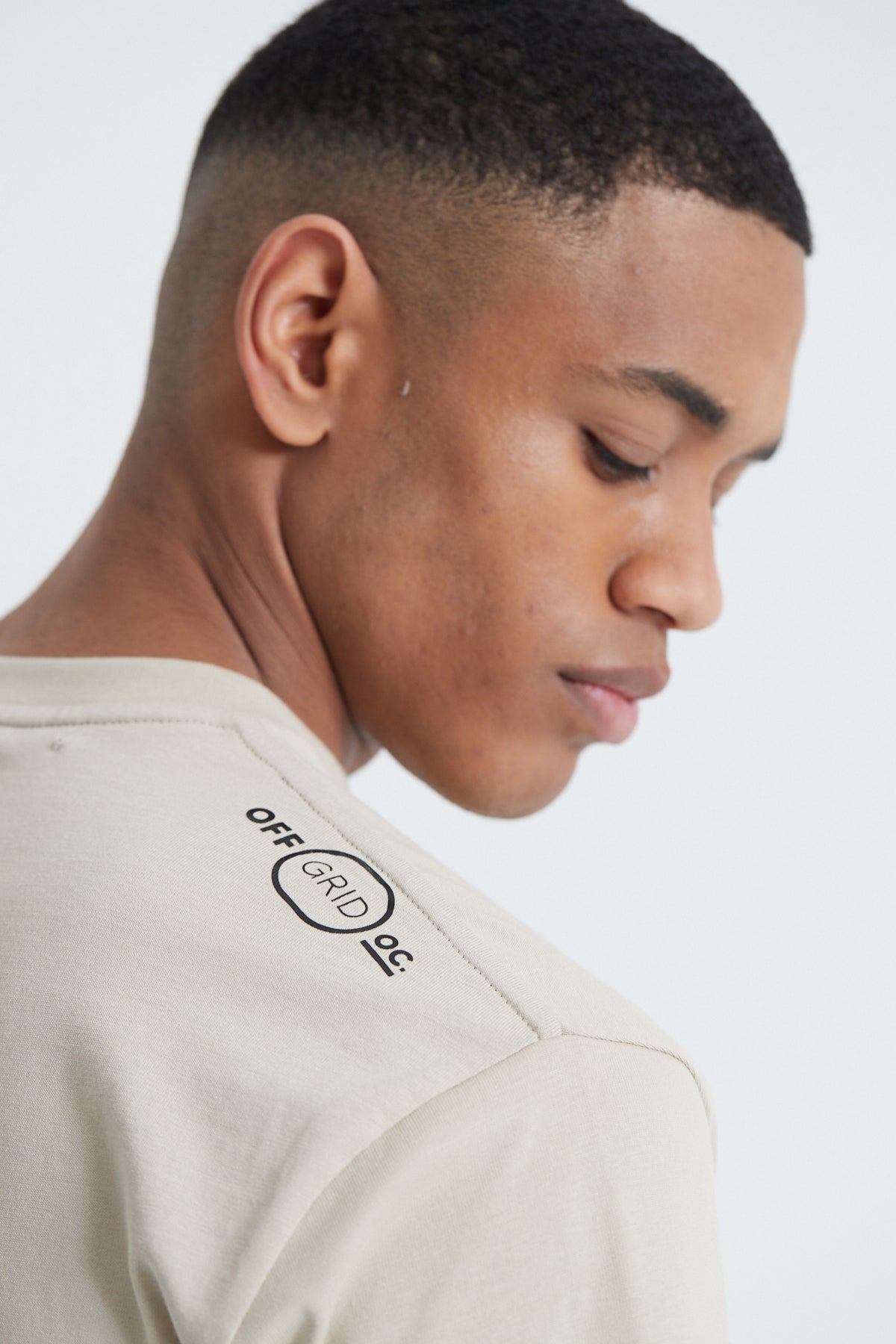 Cargo Zip T-shirt - Sand Stone