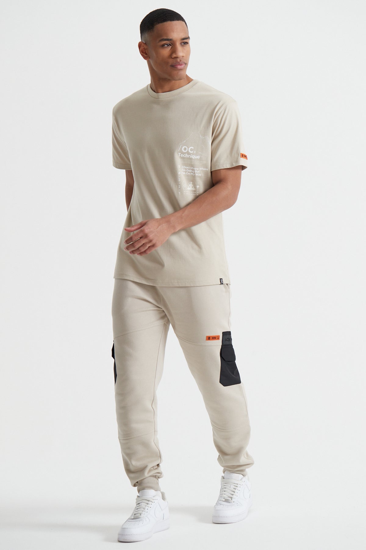 Topography T-shirt - Sand Stone