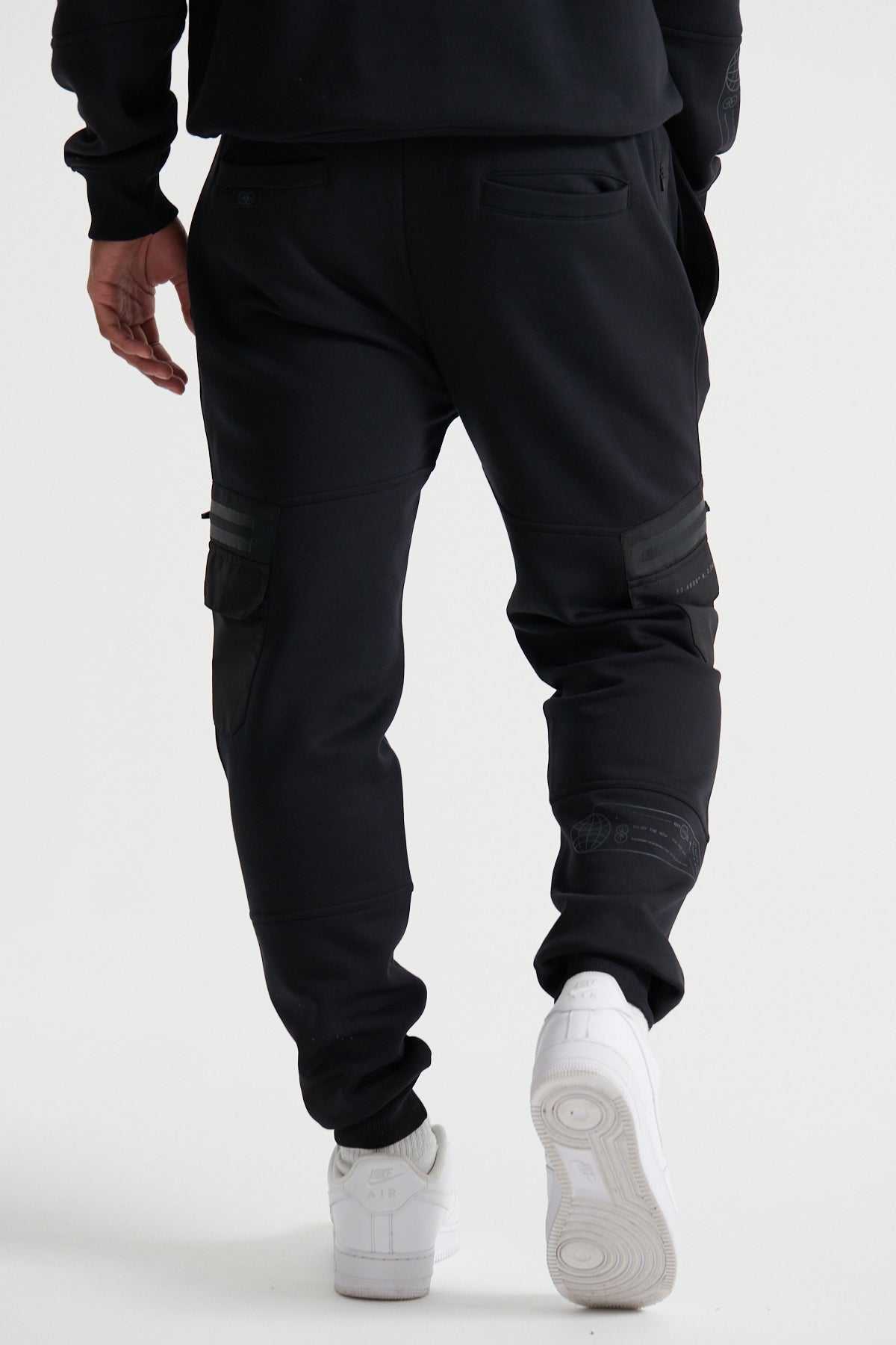 Cargo Joggers - Jet Black
