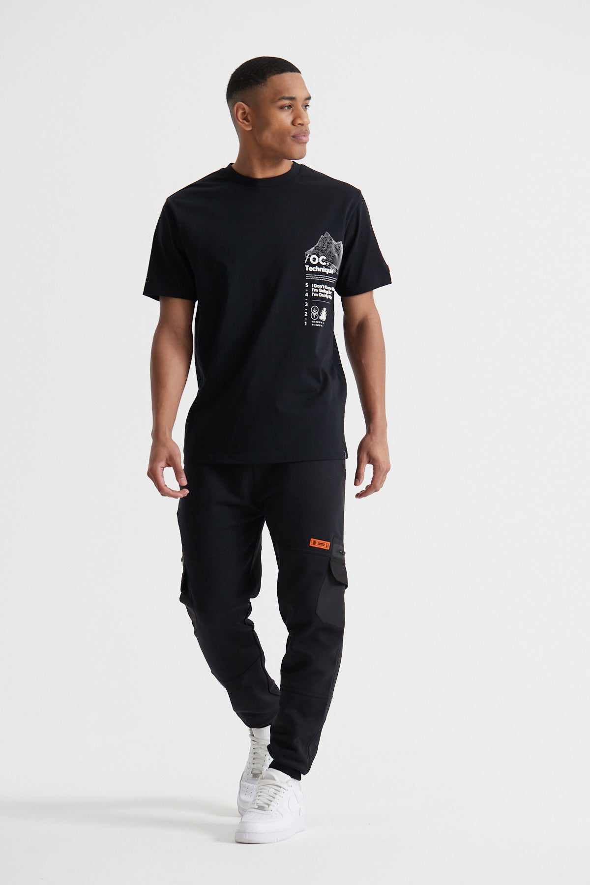 Topography T-shirt - Jet Black