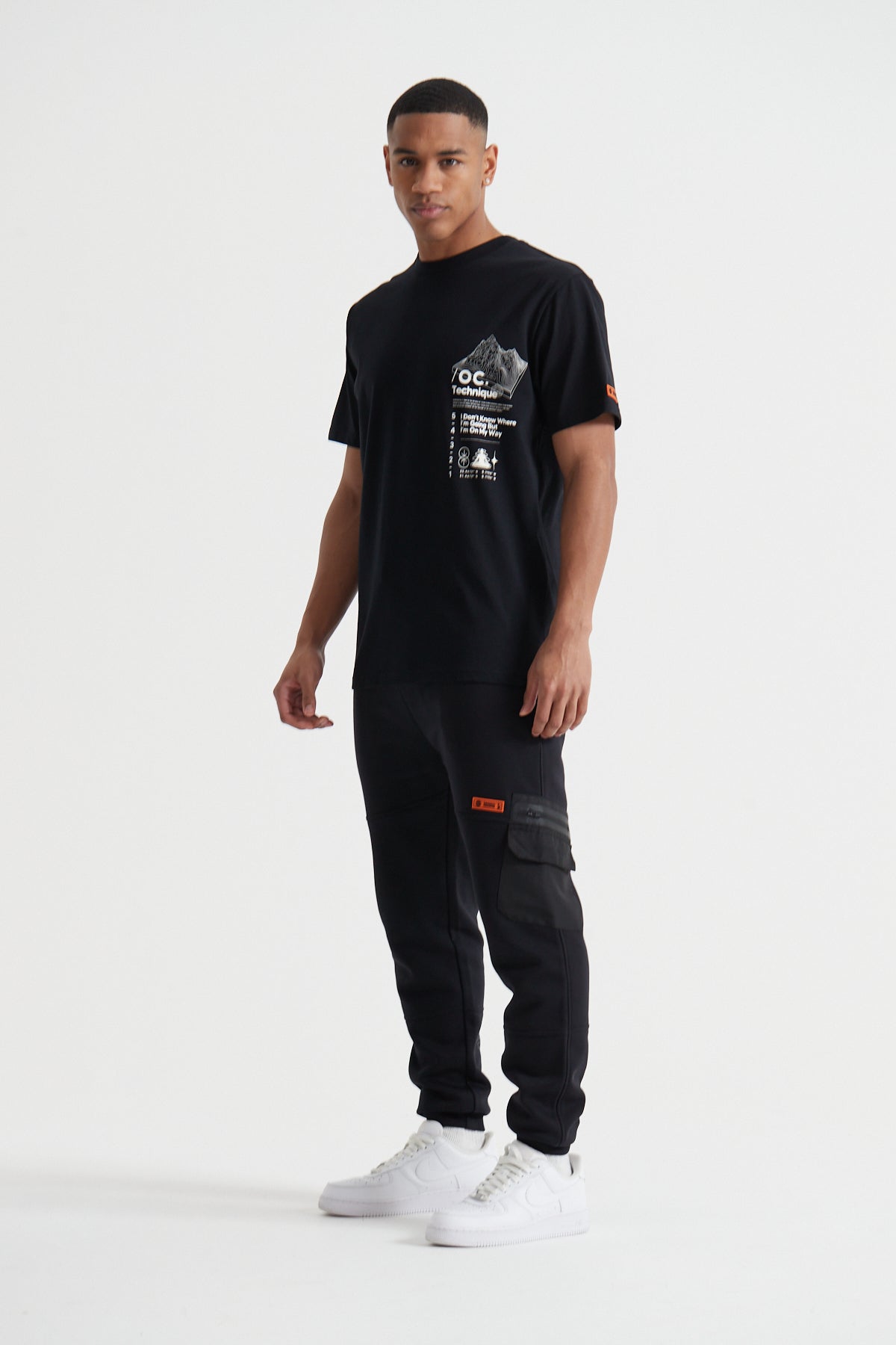Topography T-shirt - Jet Black