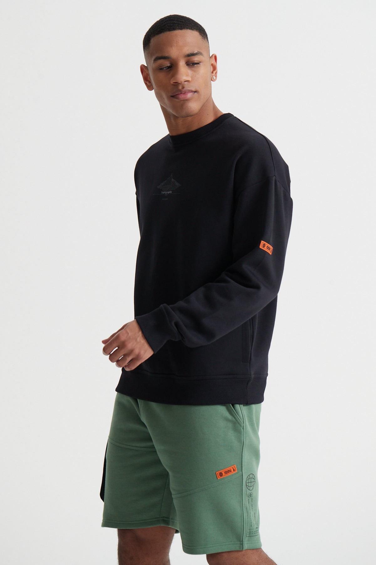 Topography Sweatshirt - Jet Black