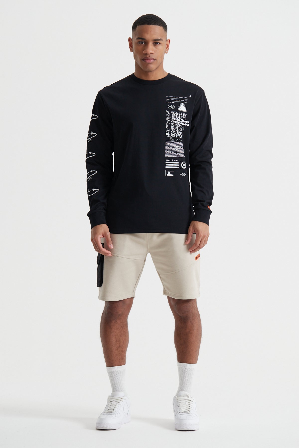 The Now Long Sleeve T-shirt - Jet Black