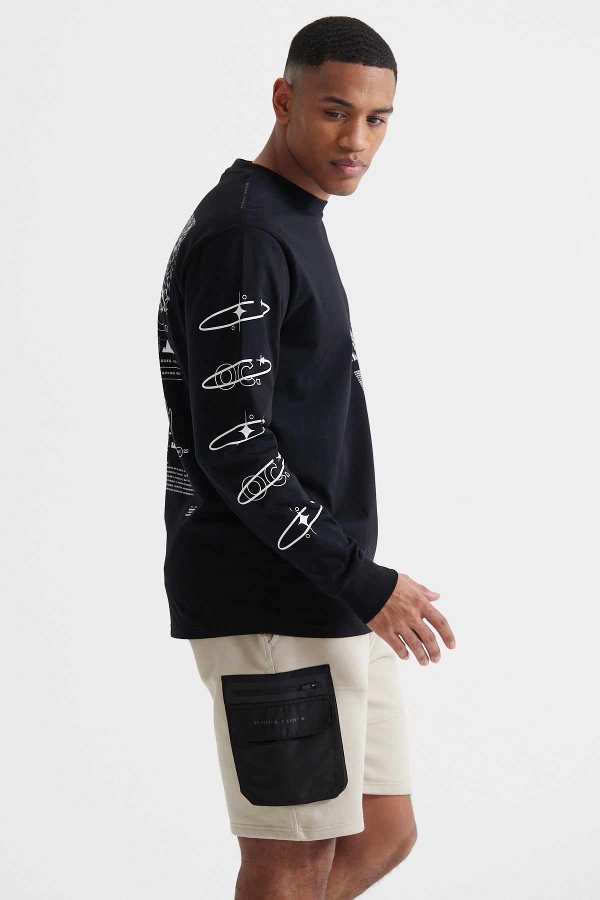 The Now Long Sleeve T-shirt - Jet Black