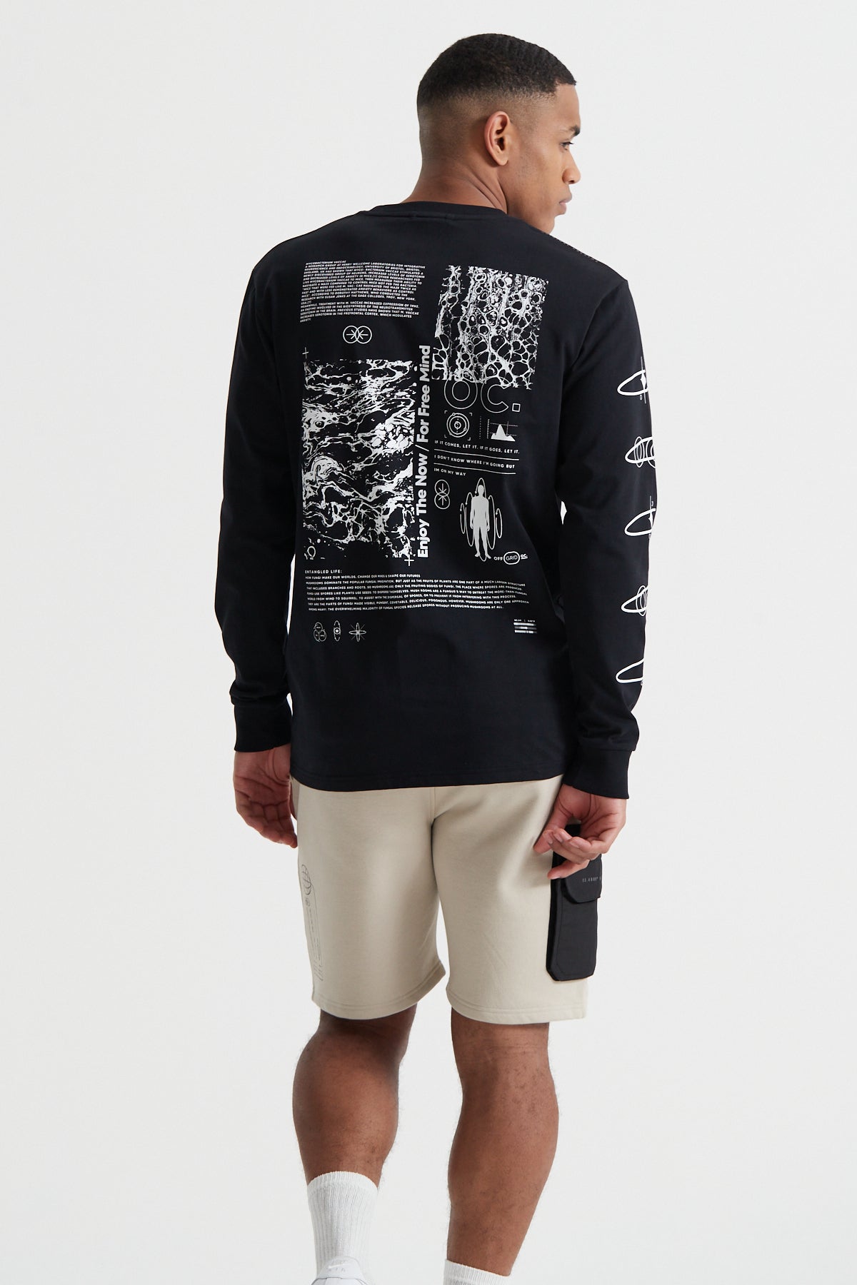 The Now Long Sleeve T-shirt - Jet Black
