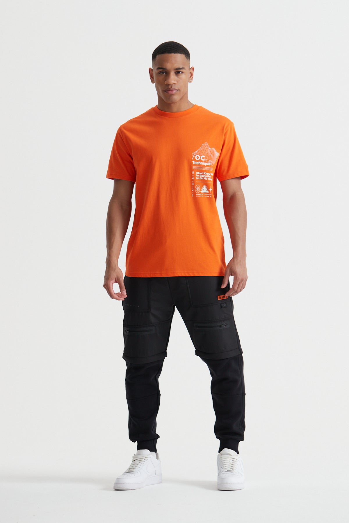 Topography T-shirt - Burnt Orange