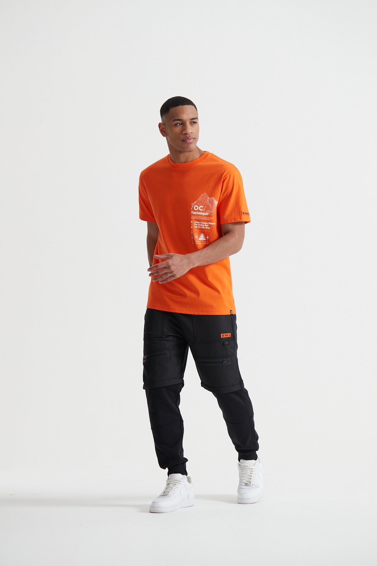 Topography T-shirt - Burnt Orange