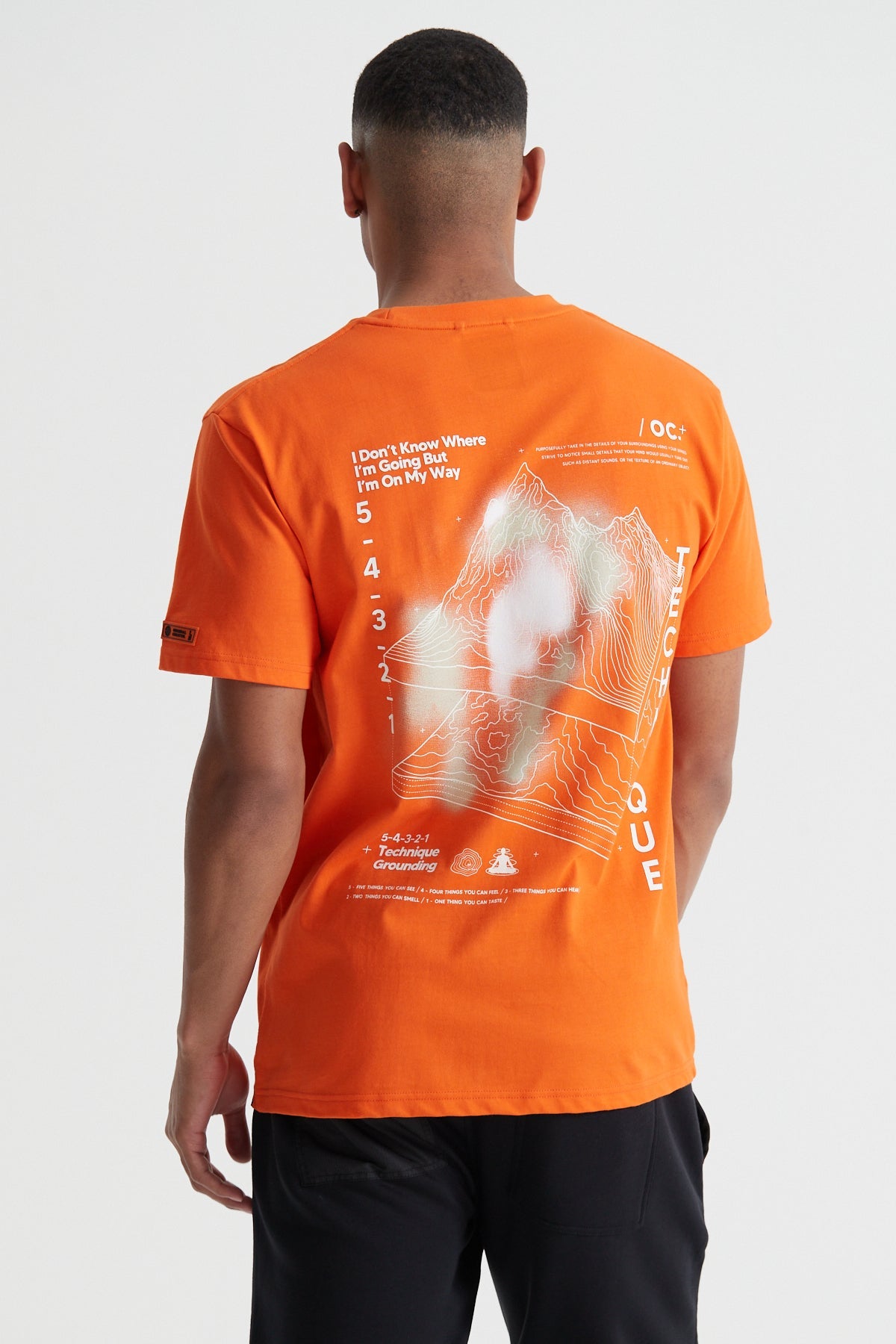 Topography T-shirt - Burnt Orange
