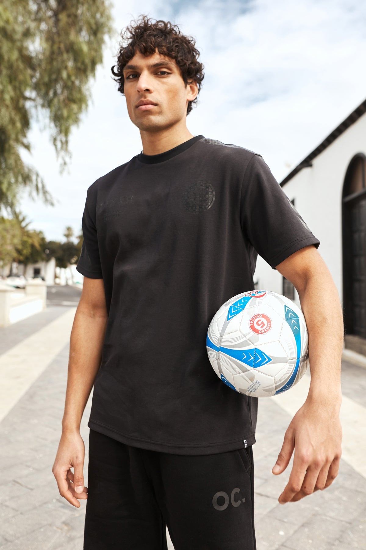 Football T-shirt Jet Black