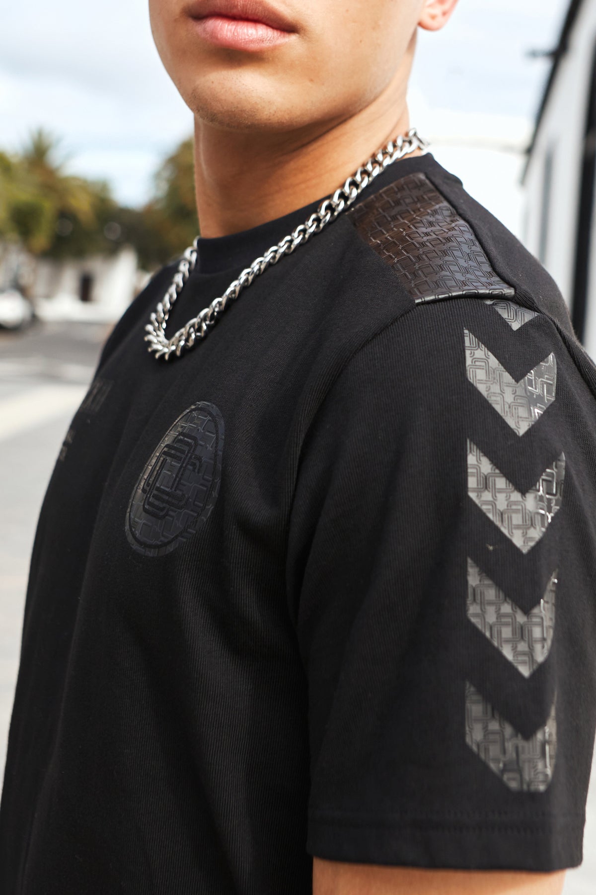 Football T-shirt Jet Black