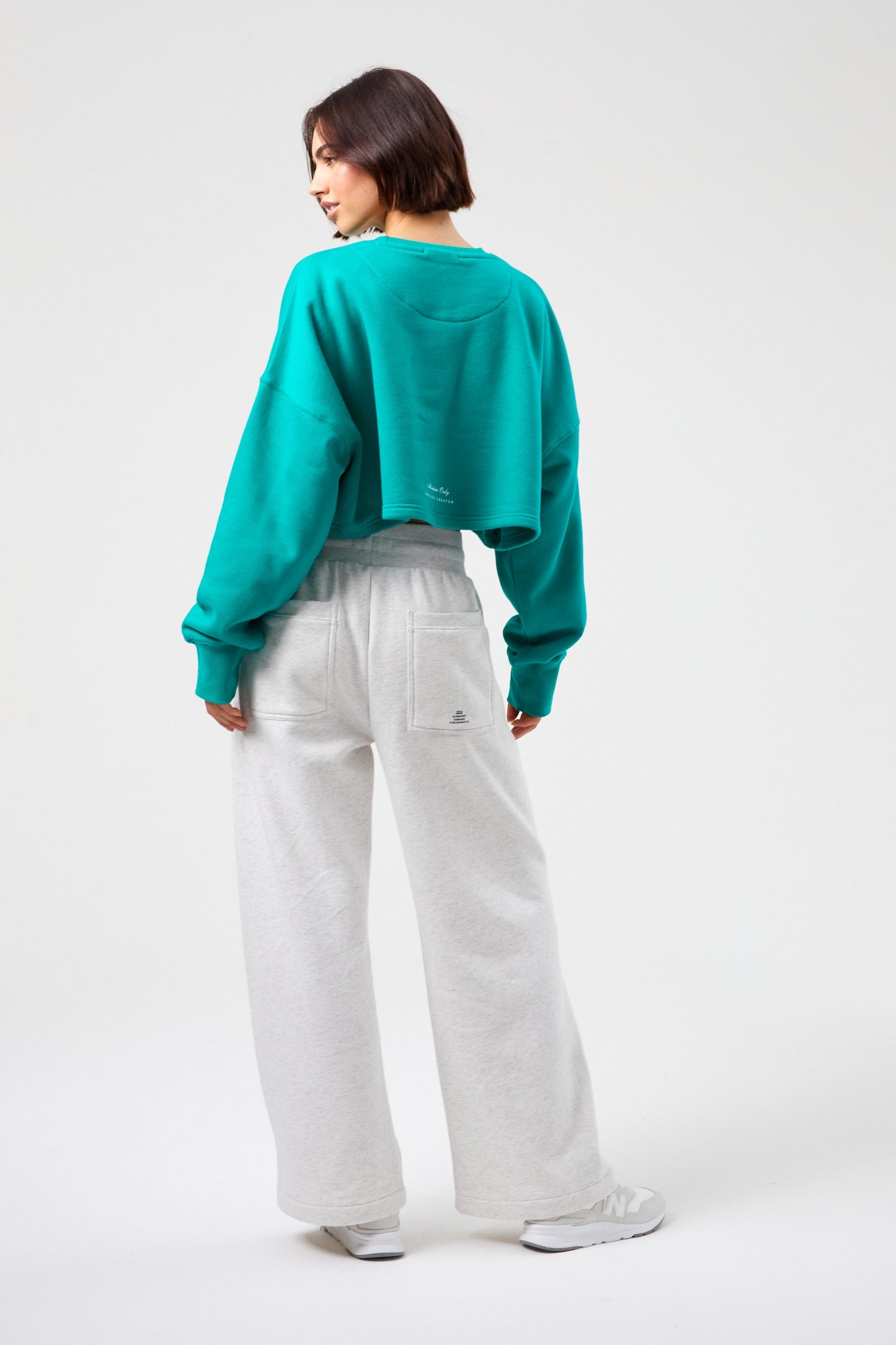 Tennis Crop Sweatshirt - Tennis Green