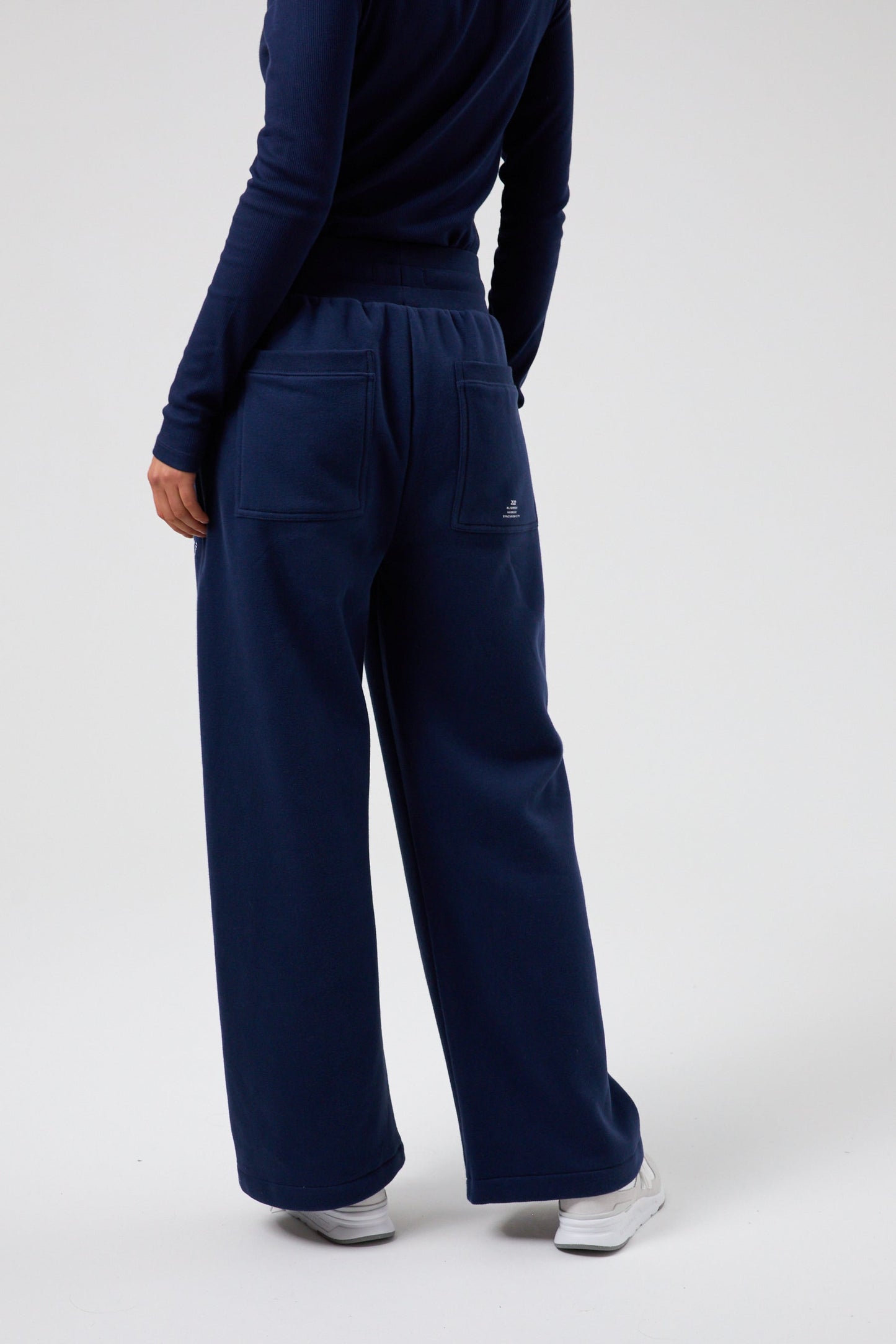 Joy Wide Leg Joggers - Midnight Blue