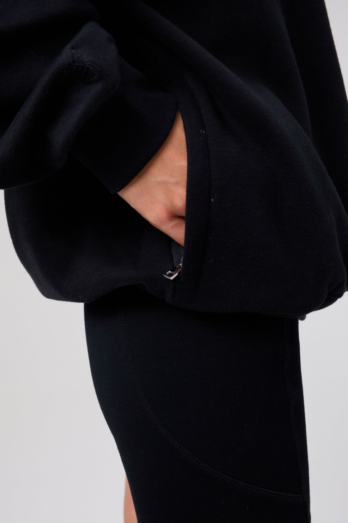 Flower Hoodie - Jet Black