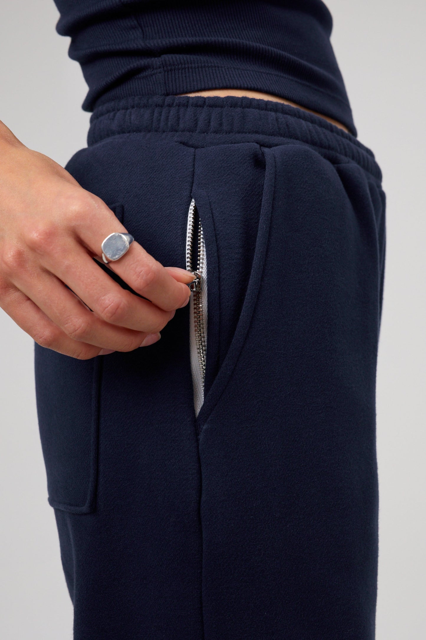 Flower Joggers - Midnight Blue