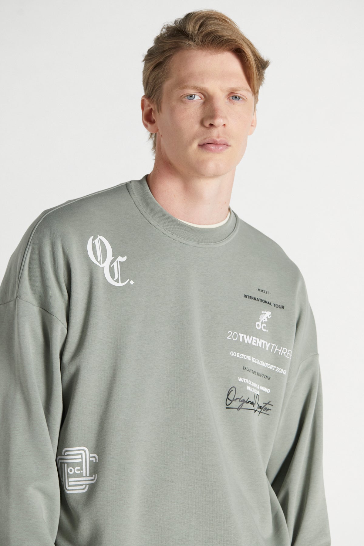 Health Club Sweatshirt - Mineral Green