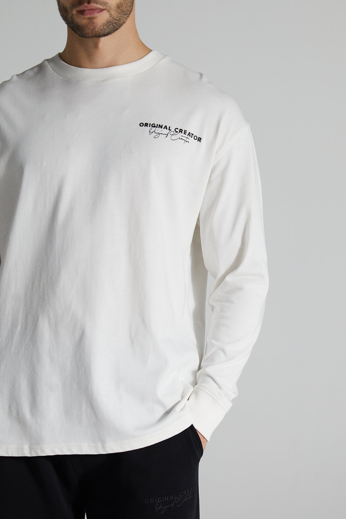 Original Long Sleeve T-Shirt - Paper White