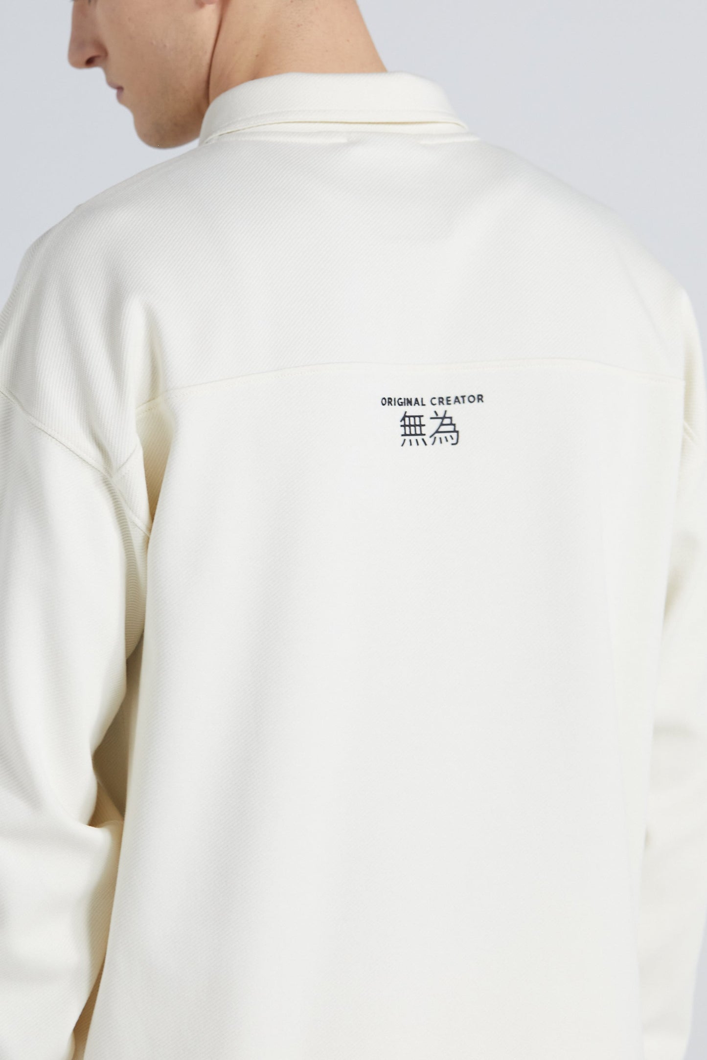 Long Sleeve Polo Shirt - Off White