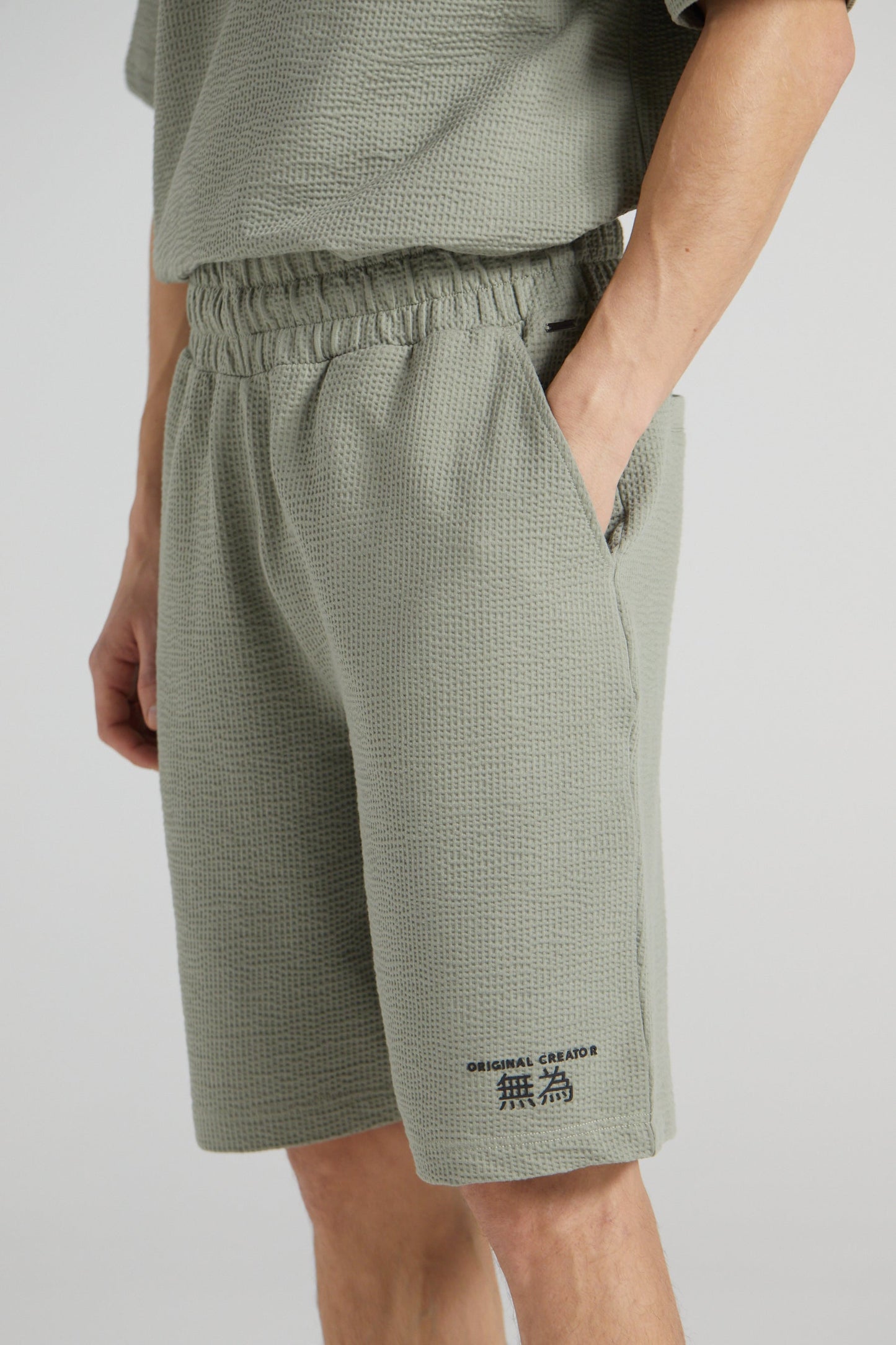 Slouchy Basketball Shorts - Slate Green