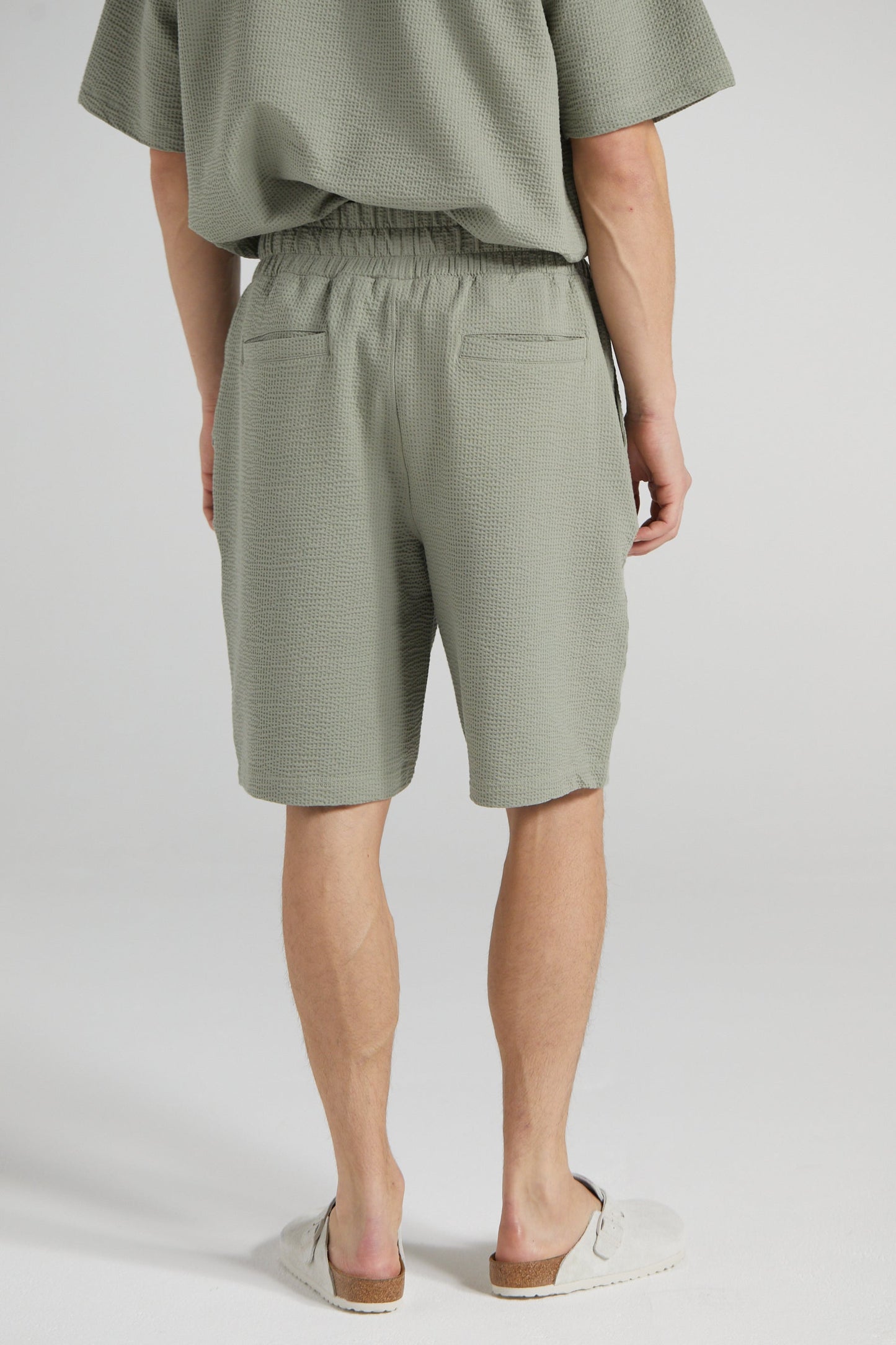 Slouchy Basketball Shorts - Slate Green