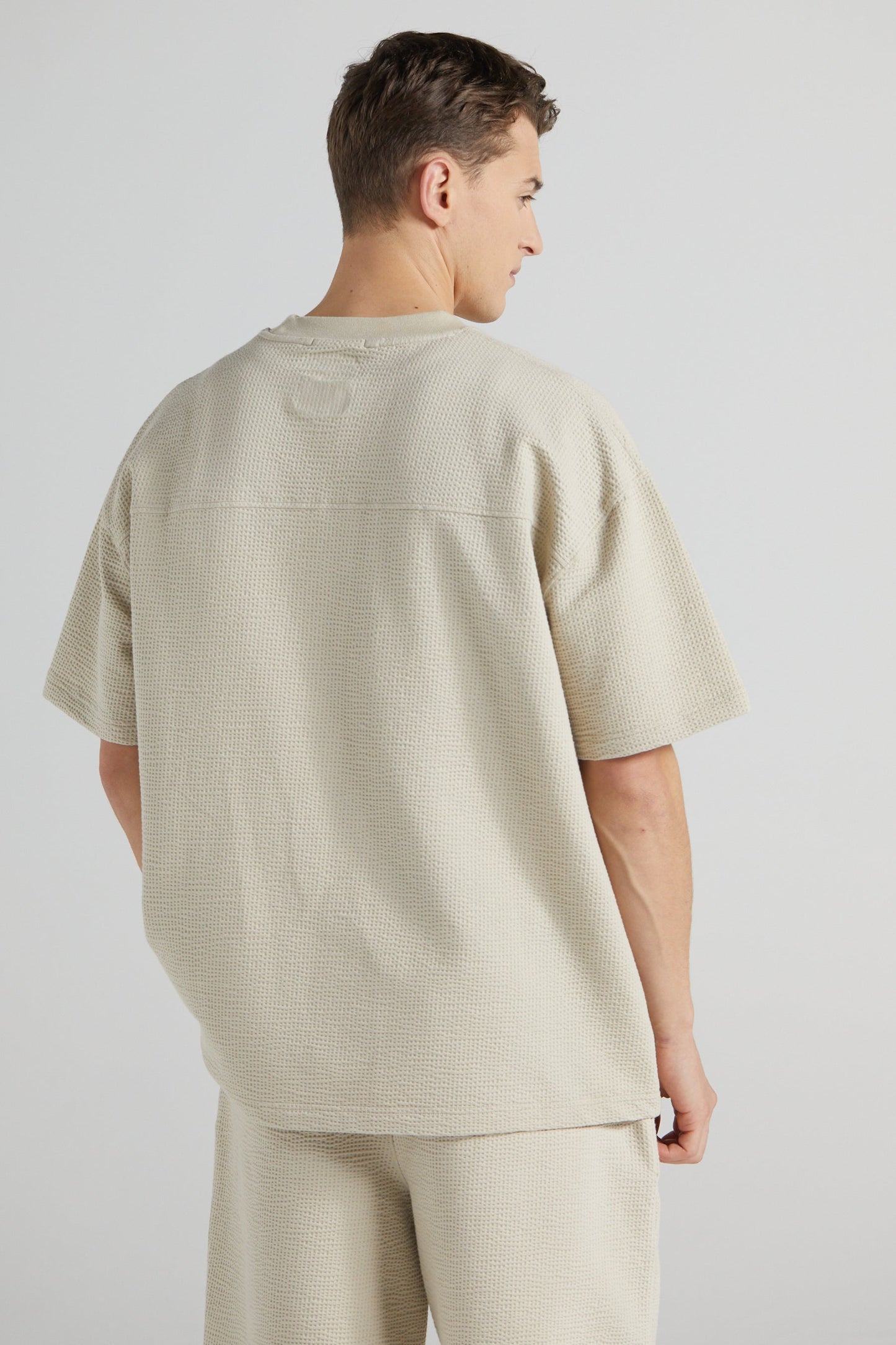 Slouchy Travel T-Shirt - Sand Stone