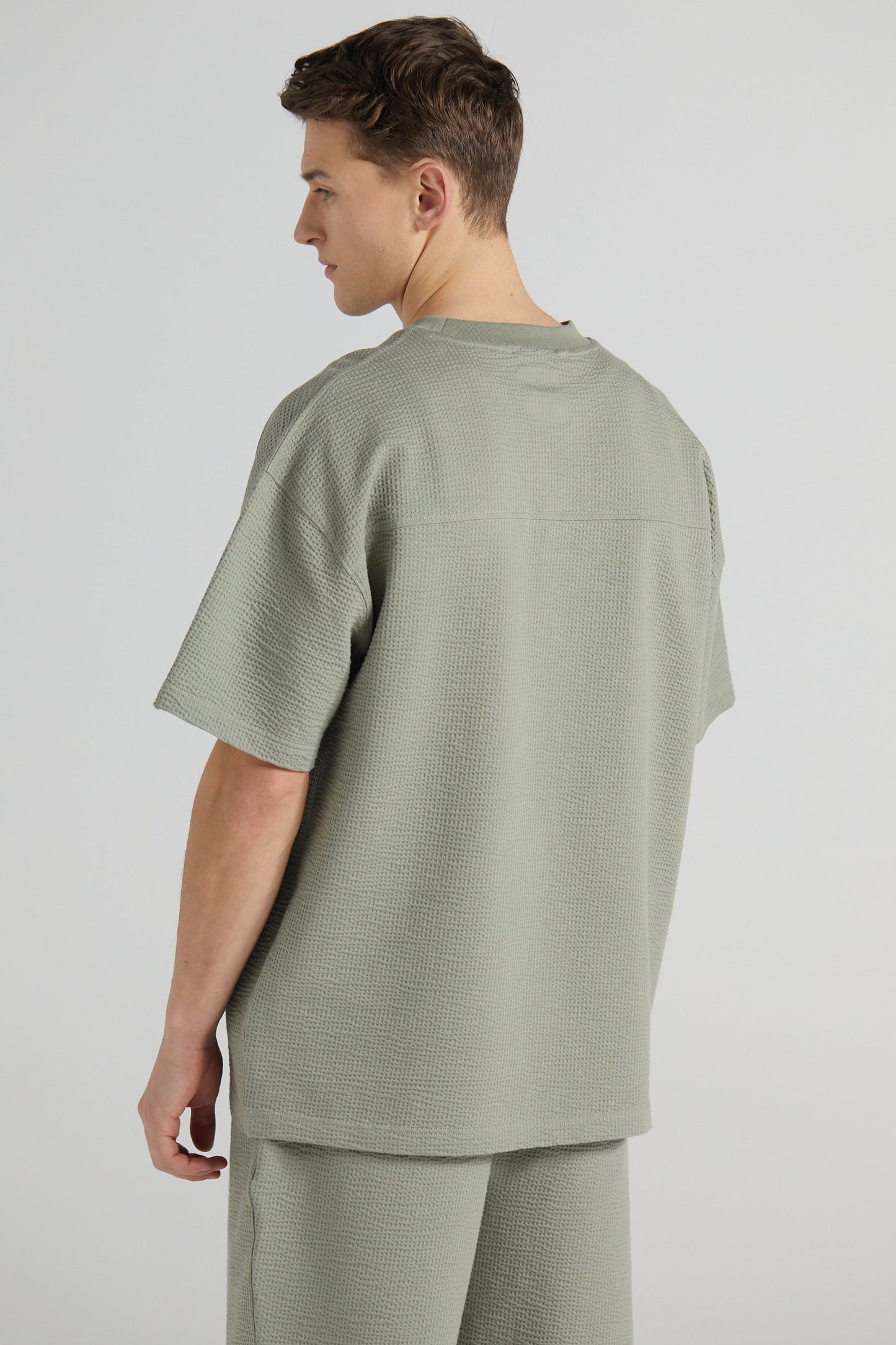 Slouchy Travel T-Shirt - Slate Green