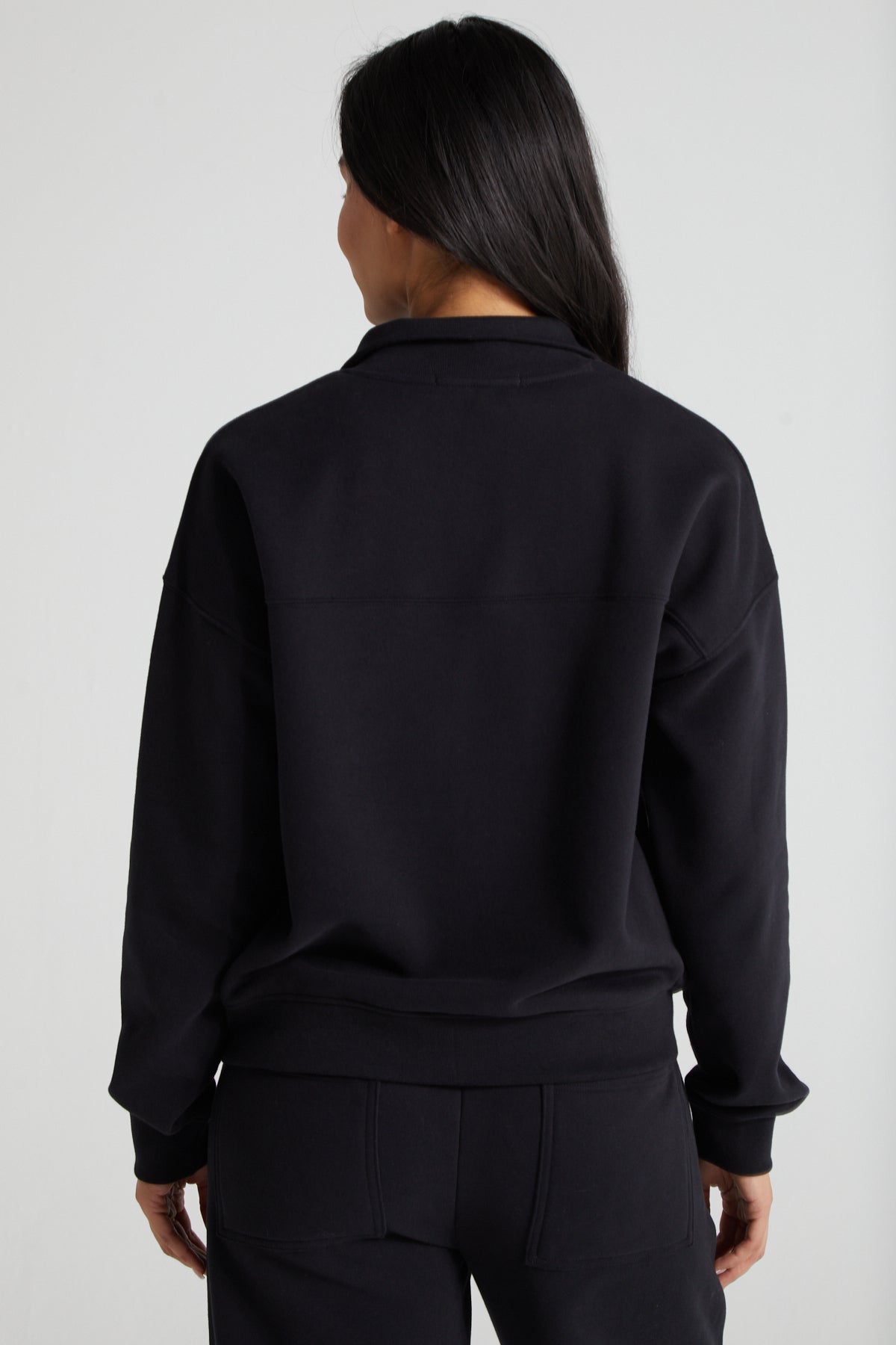Classic Half Zip - Jet Black