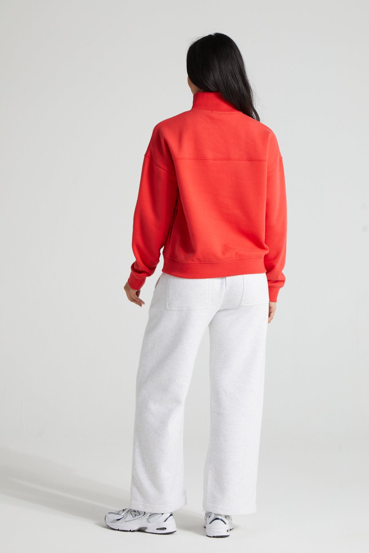 Classic Half Zip - Poppy Red