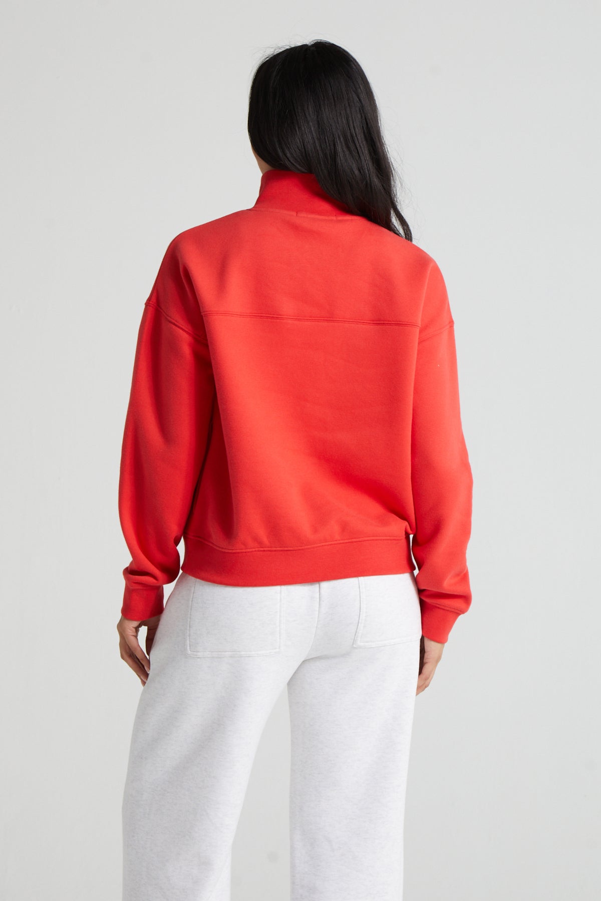 Classic Half Zip - Poppy Red