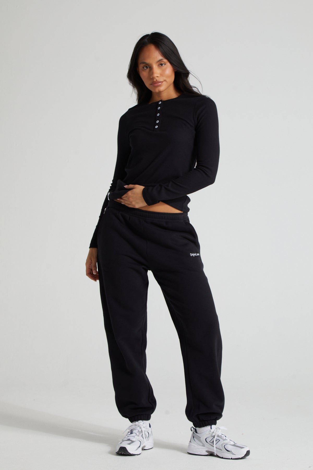 Classic Cuffed Joggers - Jet Black
