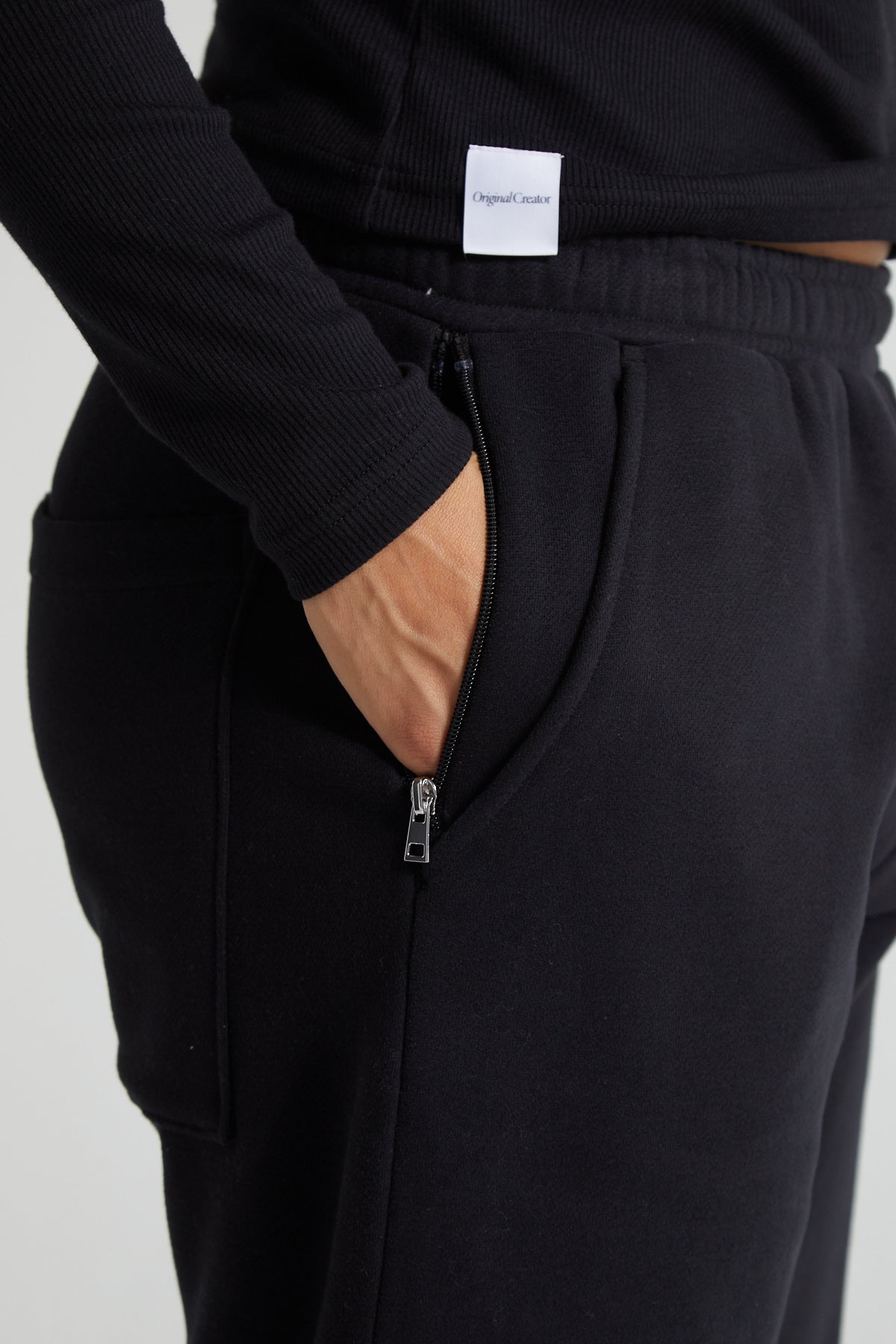 Classic Cuffed Joggers - Jet Black