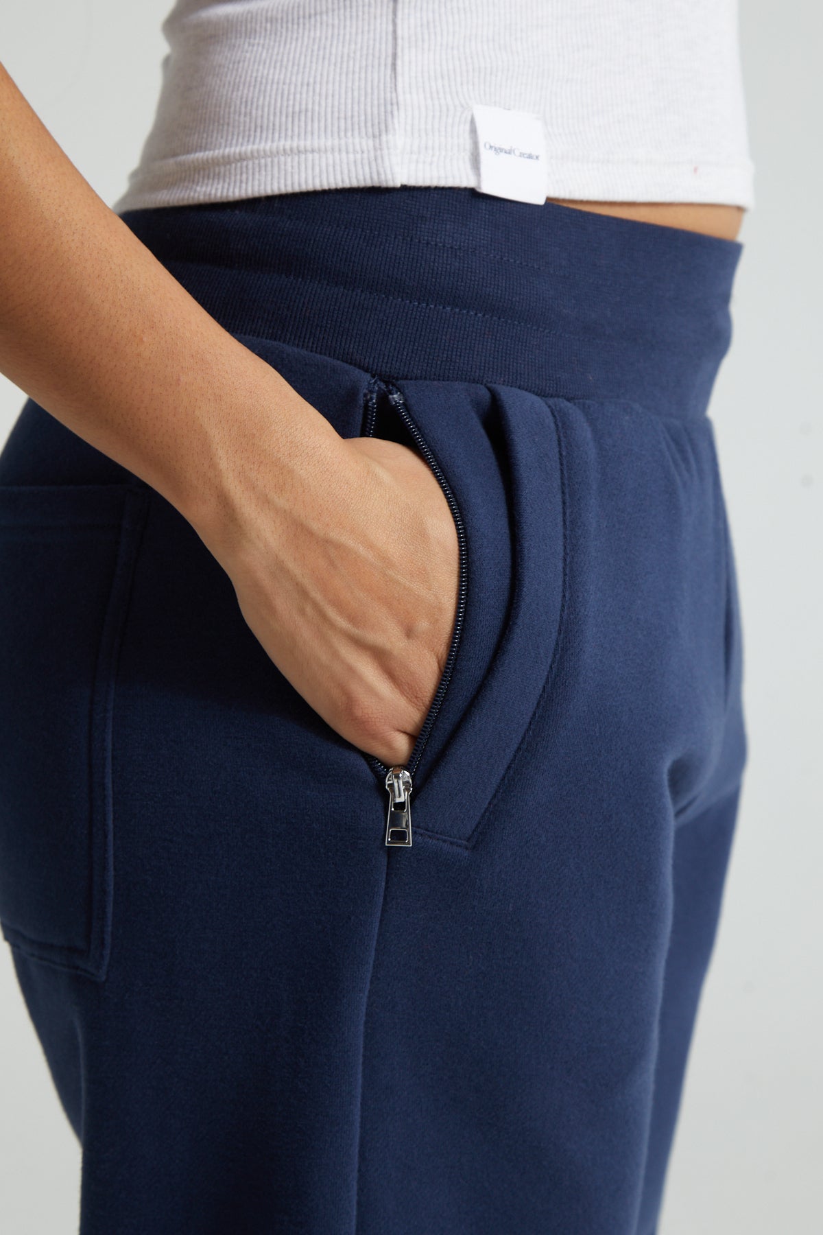 Wide Leg Joggers - Midnight Blue