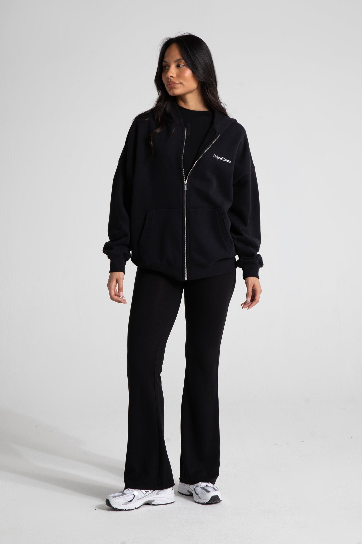 Comfort Zip Hoodie - Jet Black