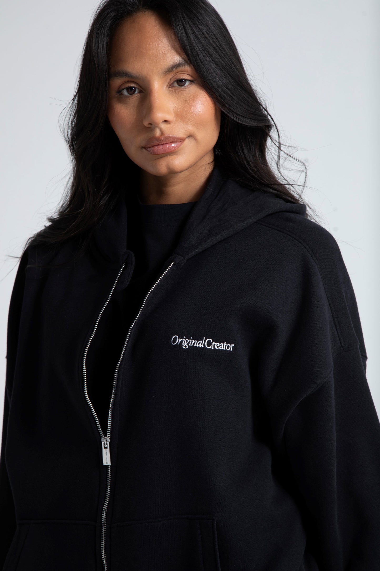 Comfort Zip Hoodie - Jet Black