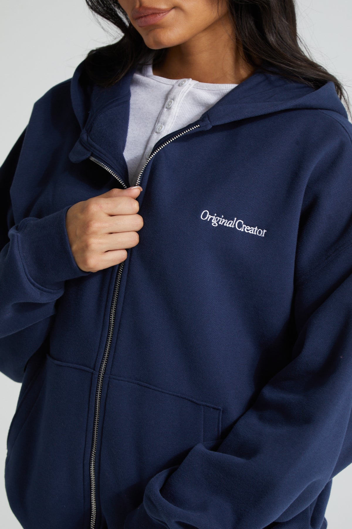 Comfort Zip Hoodie - Midnight Blue