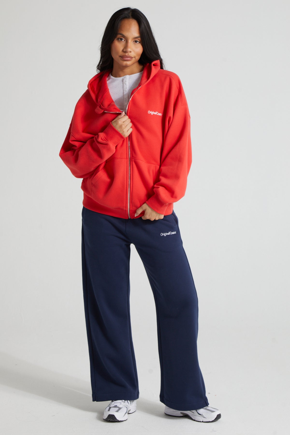 Comfort Zip Hoodie - Poppy Red