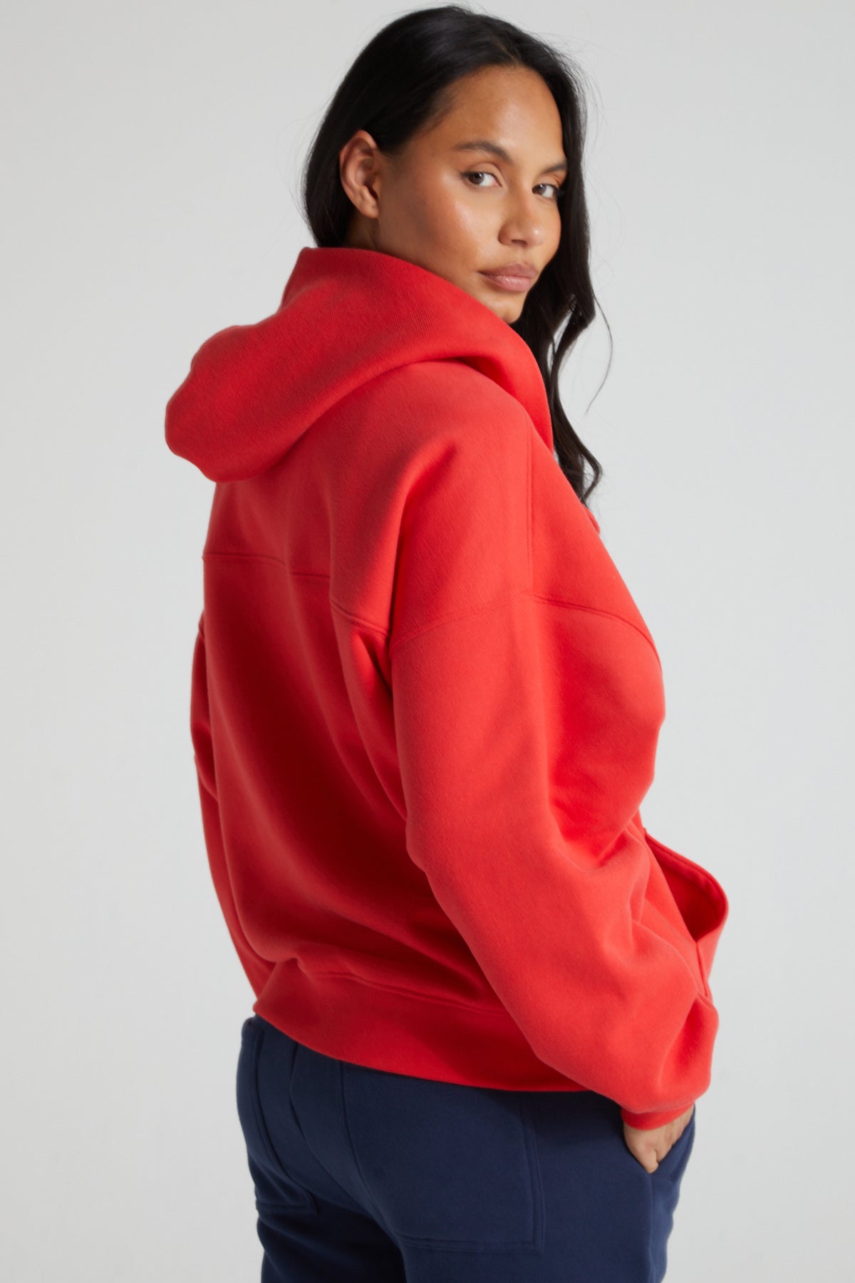 Comfort Zip Hoodie - Poppy Red