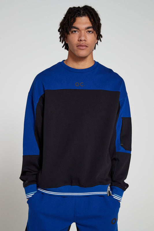 Track 2.0 Retro Zip Pocket Sweatshirt - Olympic Blue