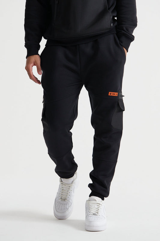 Cargo Joggers - Jet Black