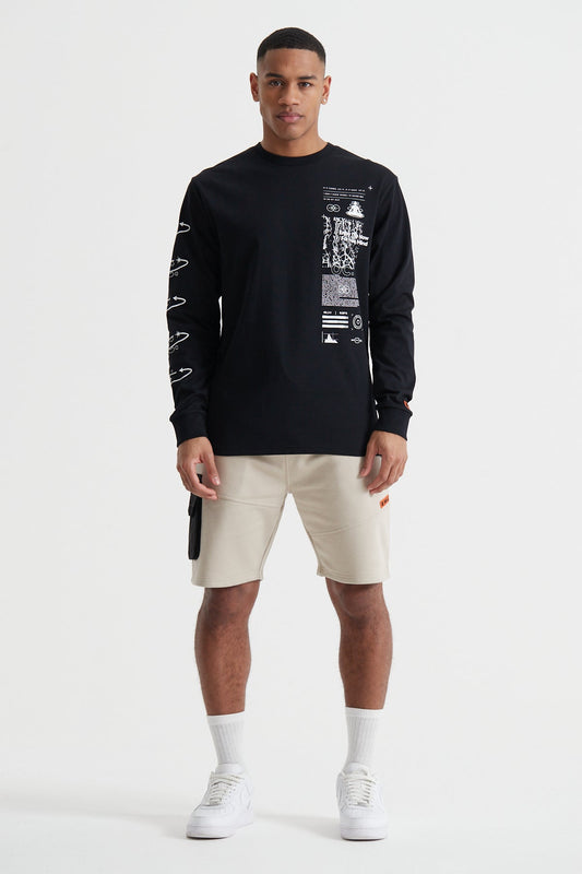The Now Long Sleeve T-shirt - Jet Black