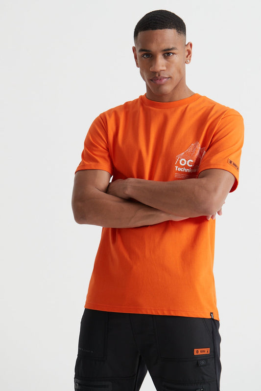 Topography T-shirt -  Burnt Orange