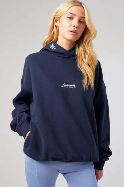 Flower Hoodie - Midnight Blue