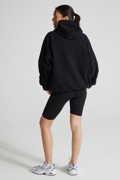 Slouchy Hoodie - Jet Black