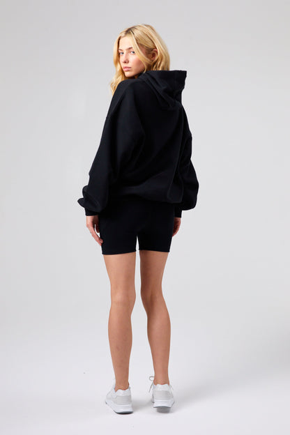Flower Hoodie - Jet Black