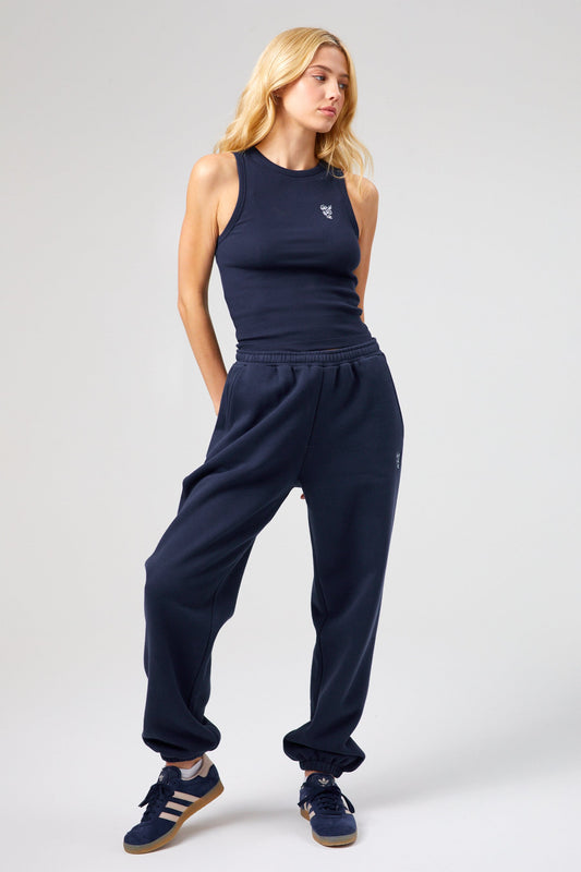 Flower Joggers - Midnight Blue