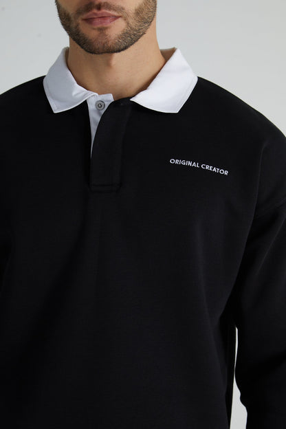 Original Rugby Shirt - Jet Black
