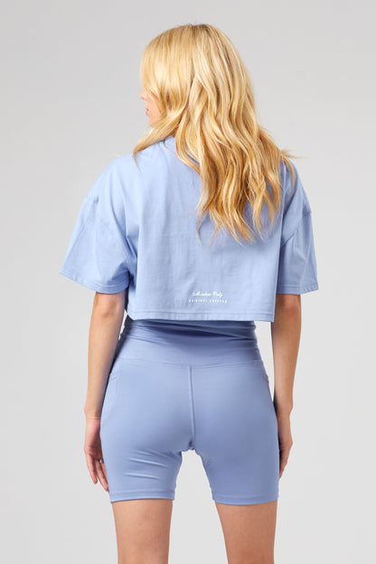 Club Crop T-shirt - Periwinkle